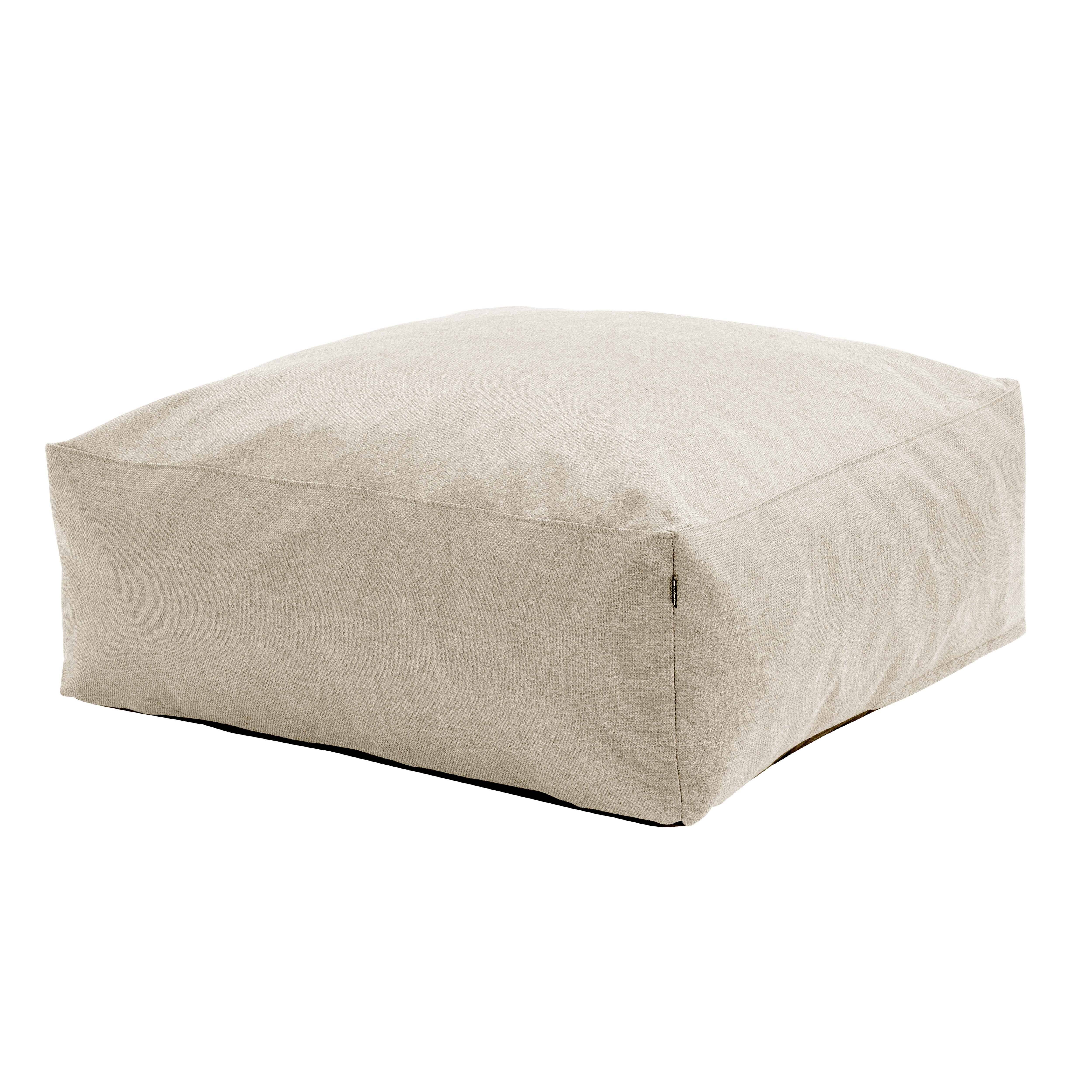 Oviala - Pouf de jardin pour canapé modulable beige Mixi - Oviala - Image 2
