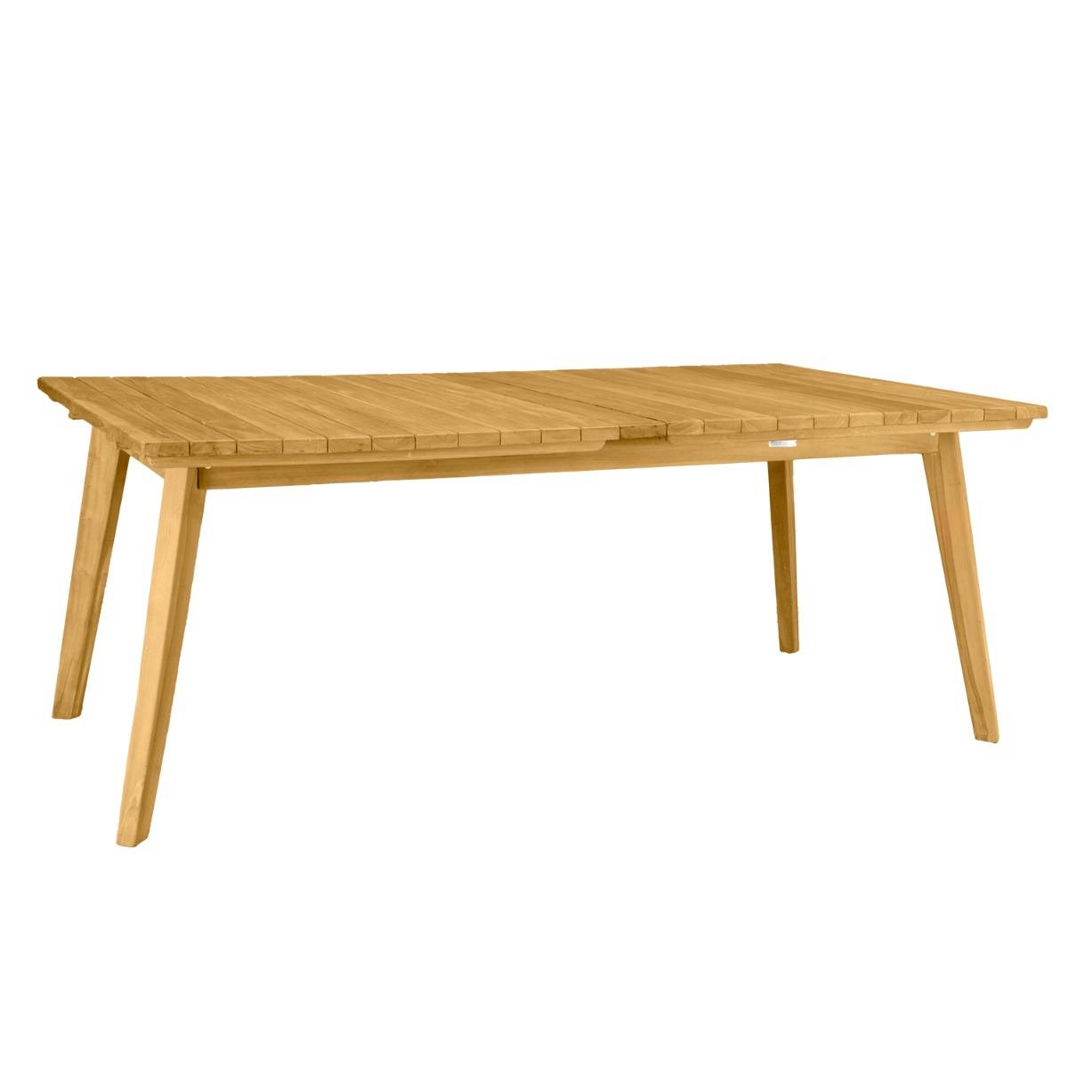 Teck'Attitude - Table extensible rectangulaire teck massif 190/290 x 100 cm Flora XL - TECK'Attitude - Image 1