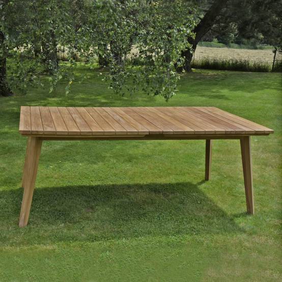Teck'Attitude - Table extensible rectangulaire teck massif 190/290 x 100 cm Flora XL - TECK'Attitude - Image 3