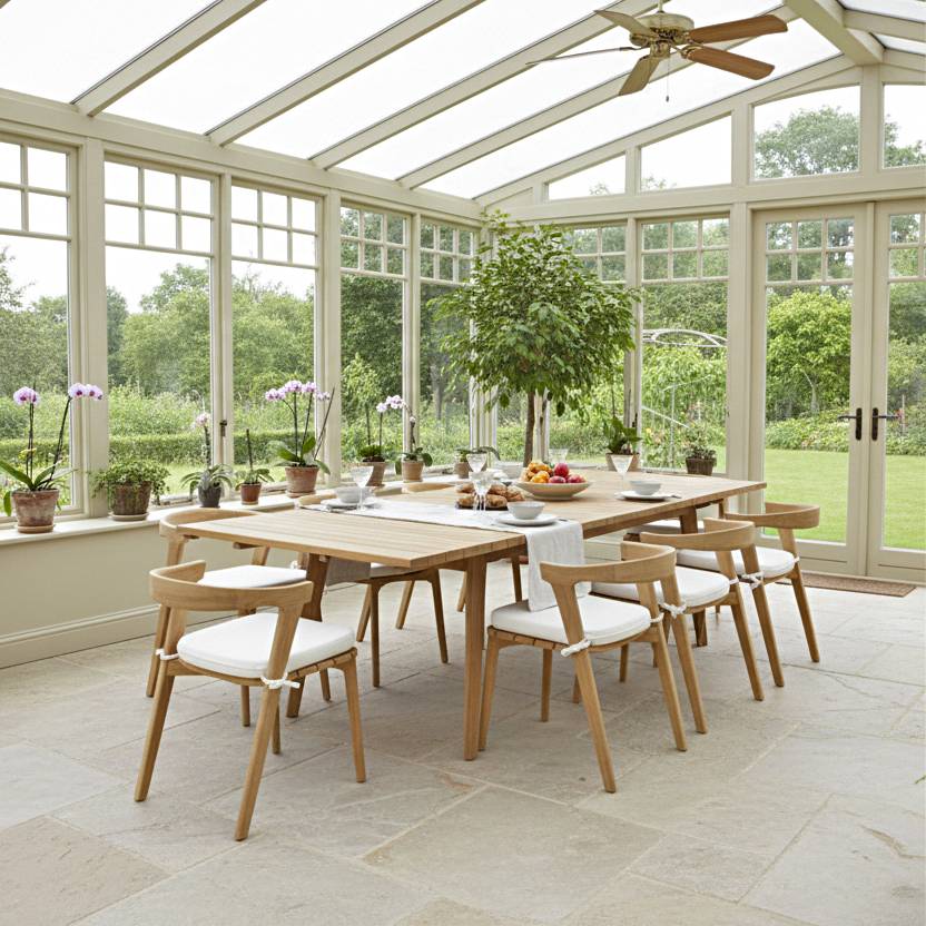 Teck'Attitude - Table extensible rectangulaire teck massif 190/290 x 100 cm Flora XL - TECK'Attitude - Image 8
