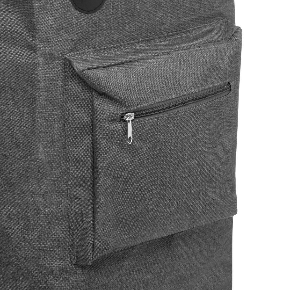 Sac de shopping avec 2 roulettes gris - 5five - Image 5