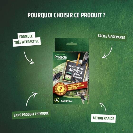 Protecta - Protecta - Recharges Appâts Piège à Mouches - 4 Sachets - Image 4