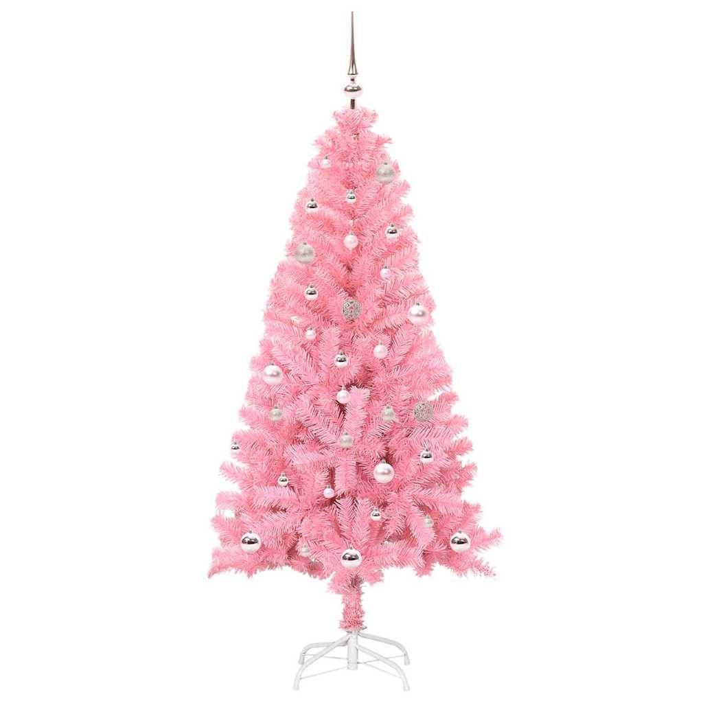 Vidaxl - Sapin de Noël Rose 150 cm PVC vidaXL 3396418 - Image 4