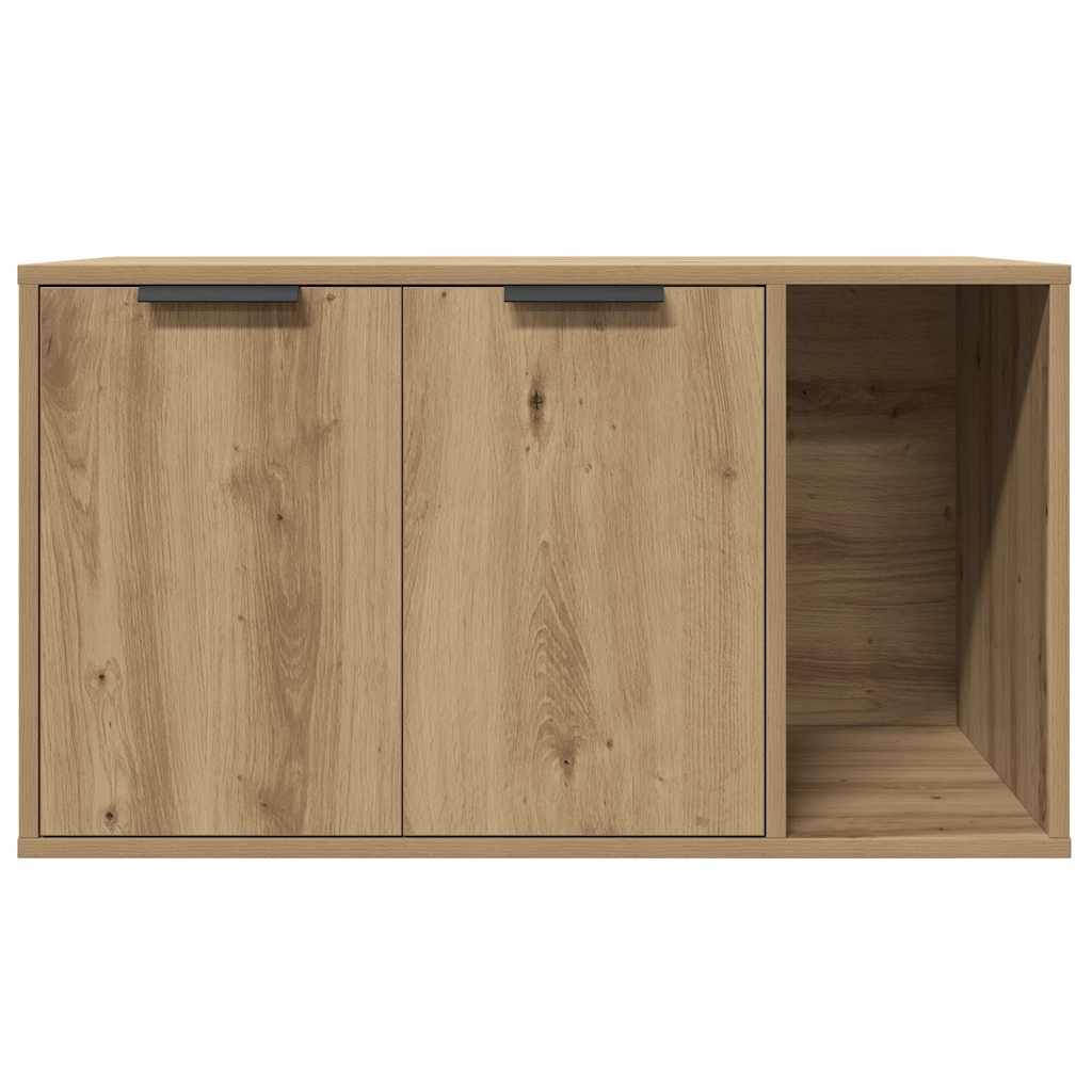 Vidaxl - Meuble de bac à litière pour chat chêne artisanal 80x50x45 cm vidaXL 857741 - Image 6