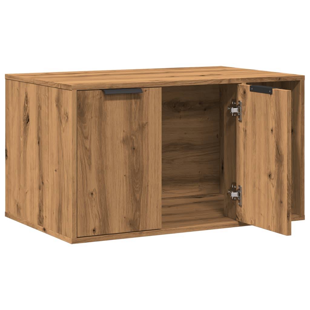 Vidaxl - Meuble de bac à litière pour chat chêne artisanal 80x50x45 cm vidaXL 857741 - Image 5