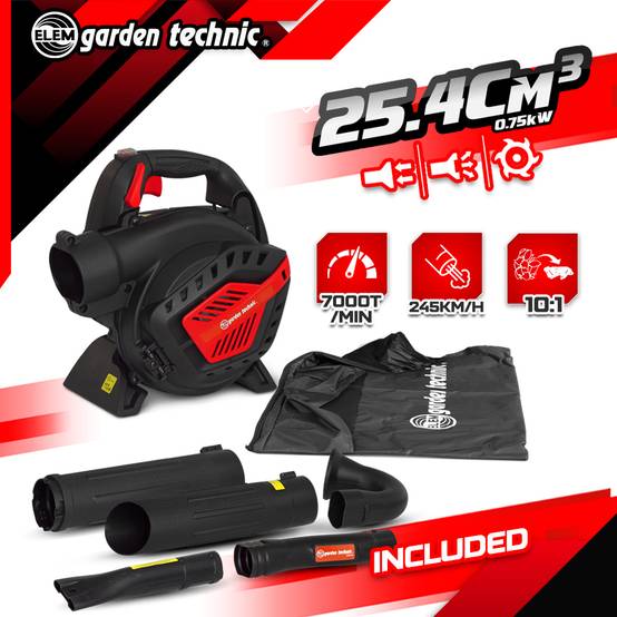 Elem Garden Technic - Aspirateur souffleur broyeur thermique 25.4CC - Elem Garden - Image 2