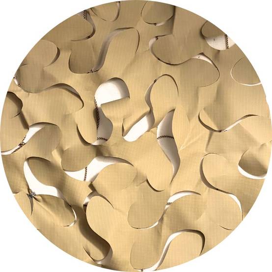 Filet de camouflage triangulaire sable / 3x3x3 - Image 7