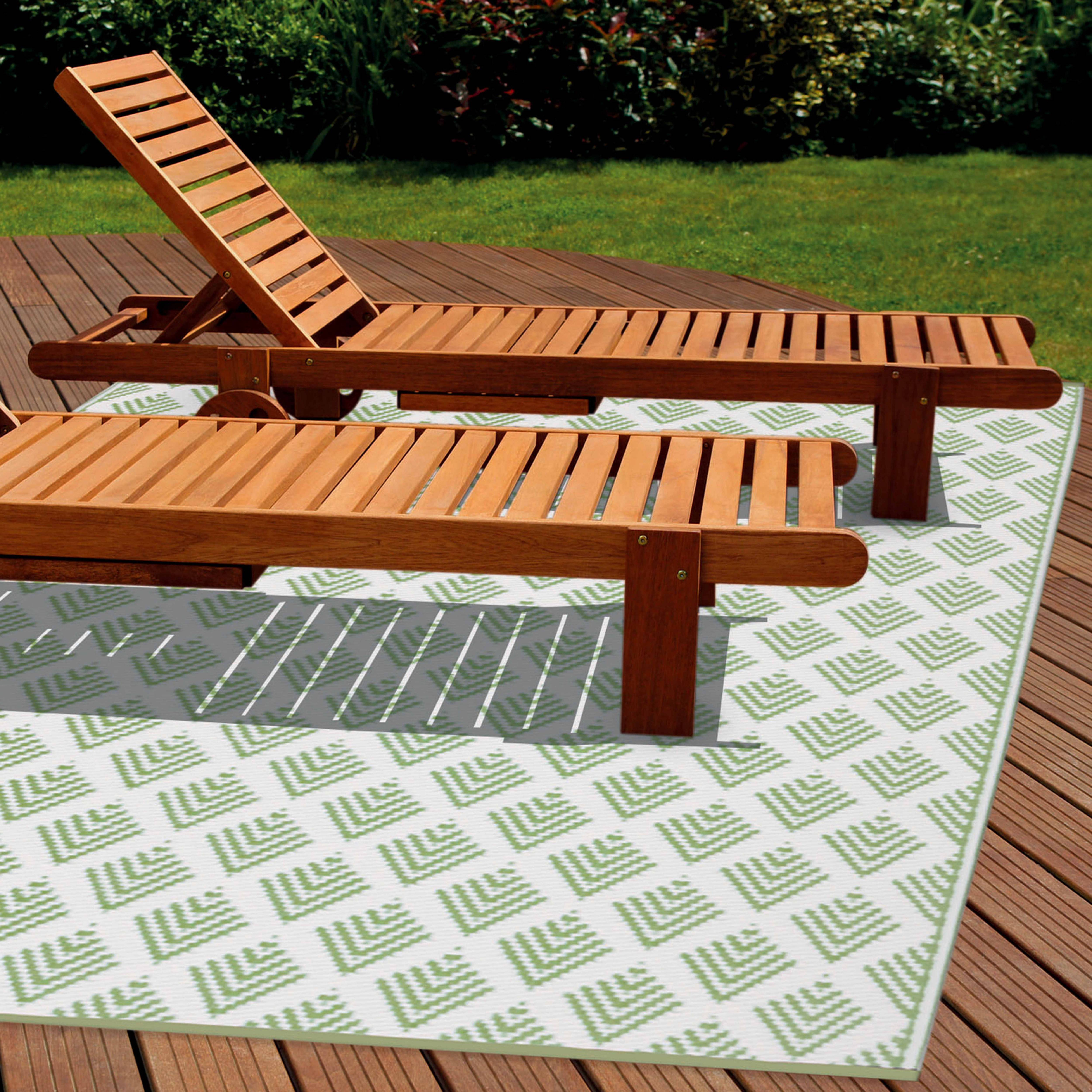 Oviala - Tapis d'extérieur double face en polypropylène tissé 120 x 180 cm - Oviala - Image 3
