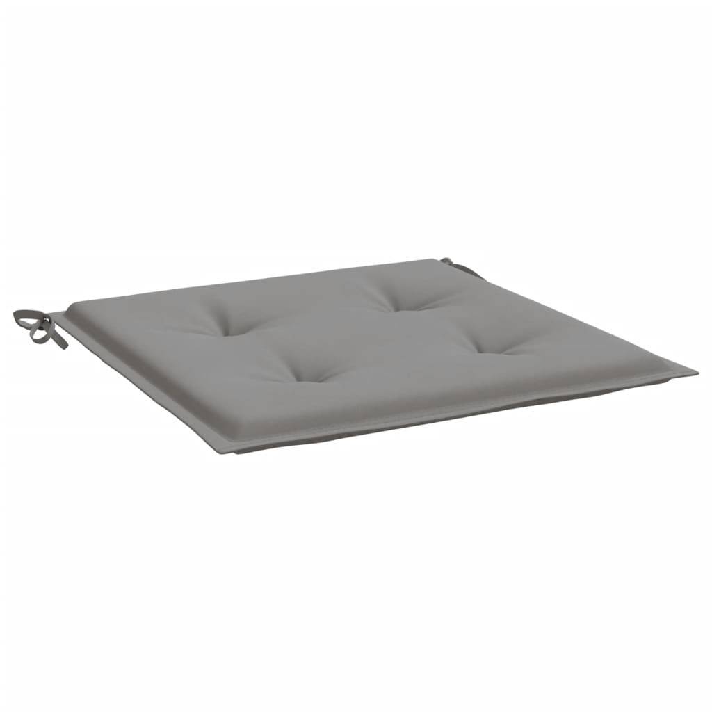 Coussins de chaise de jardin polyester gris 50 x 50 x 4 cm, poids:0.69kg - PANGIVO - Image 5