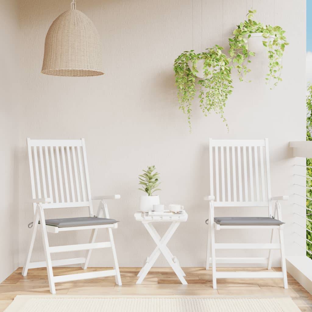 Coussins de chaise de jardin polyester gris 50 x 50 x 4 cm, poids:0.69kg - PANGIVO