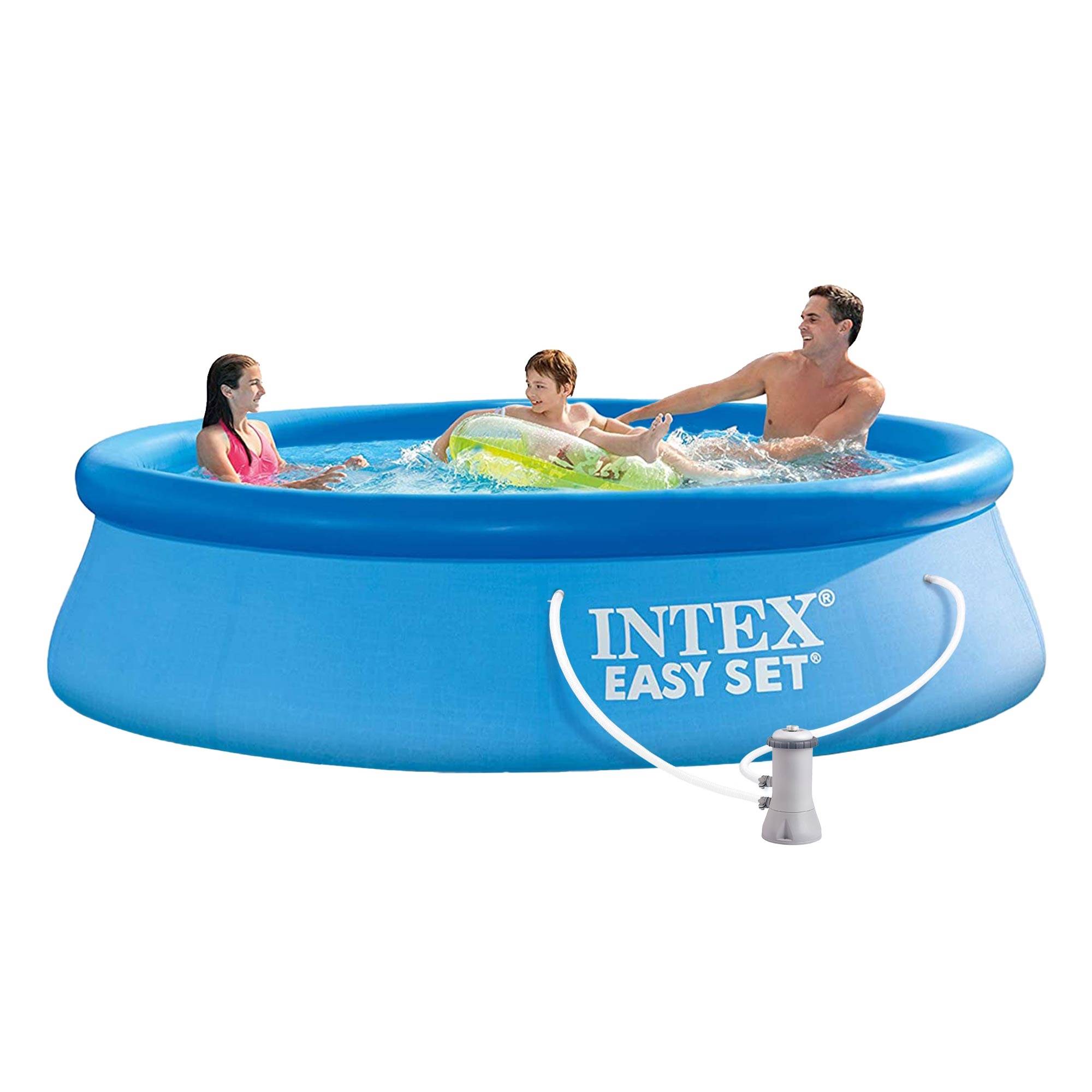 Ecd-Germany - Intex Piscine gonflable familiale/enfants autoportante avec epurateur 366x76 cm - Image 6
