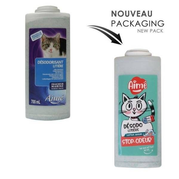 AIME Désodorisant pour litiere marine 700ml - Pour chat - Image 5