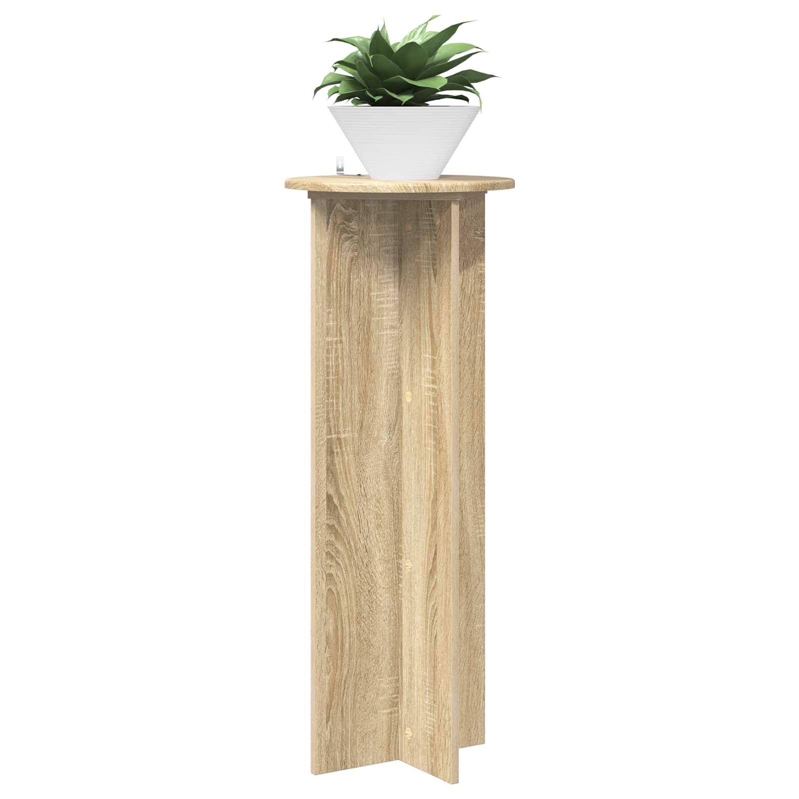 Vidaxl - Support de Plante 2 pcs Chêne Sonoma Ø40 x 100 cm vidaXL 899692 - Image 4