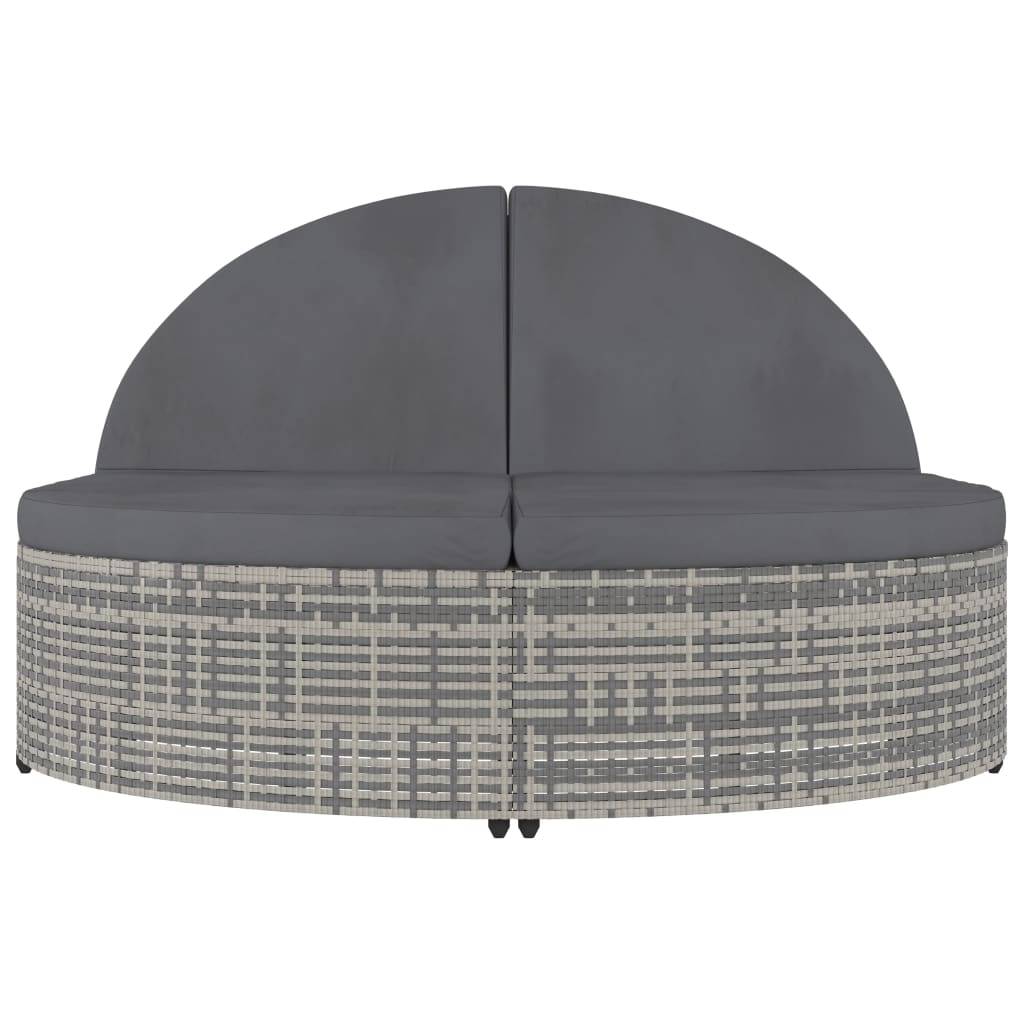 Prolenta Premium - Chaise longue pliante/transat  Cecily Gris  198 X 138 X 28 cm  - P87209G - Image 3