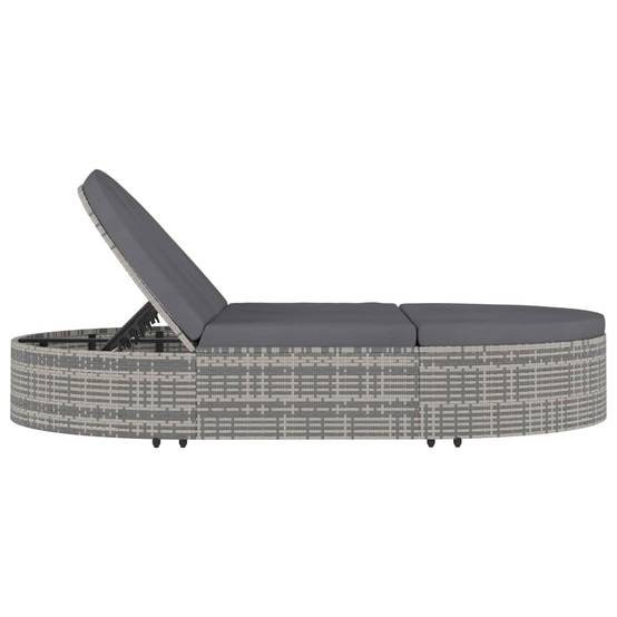 Prolenta Premium - Chaise longue pliante/transat Cecily Gris 198 X 138 X 28 cm - P87209G - Image 4