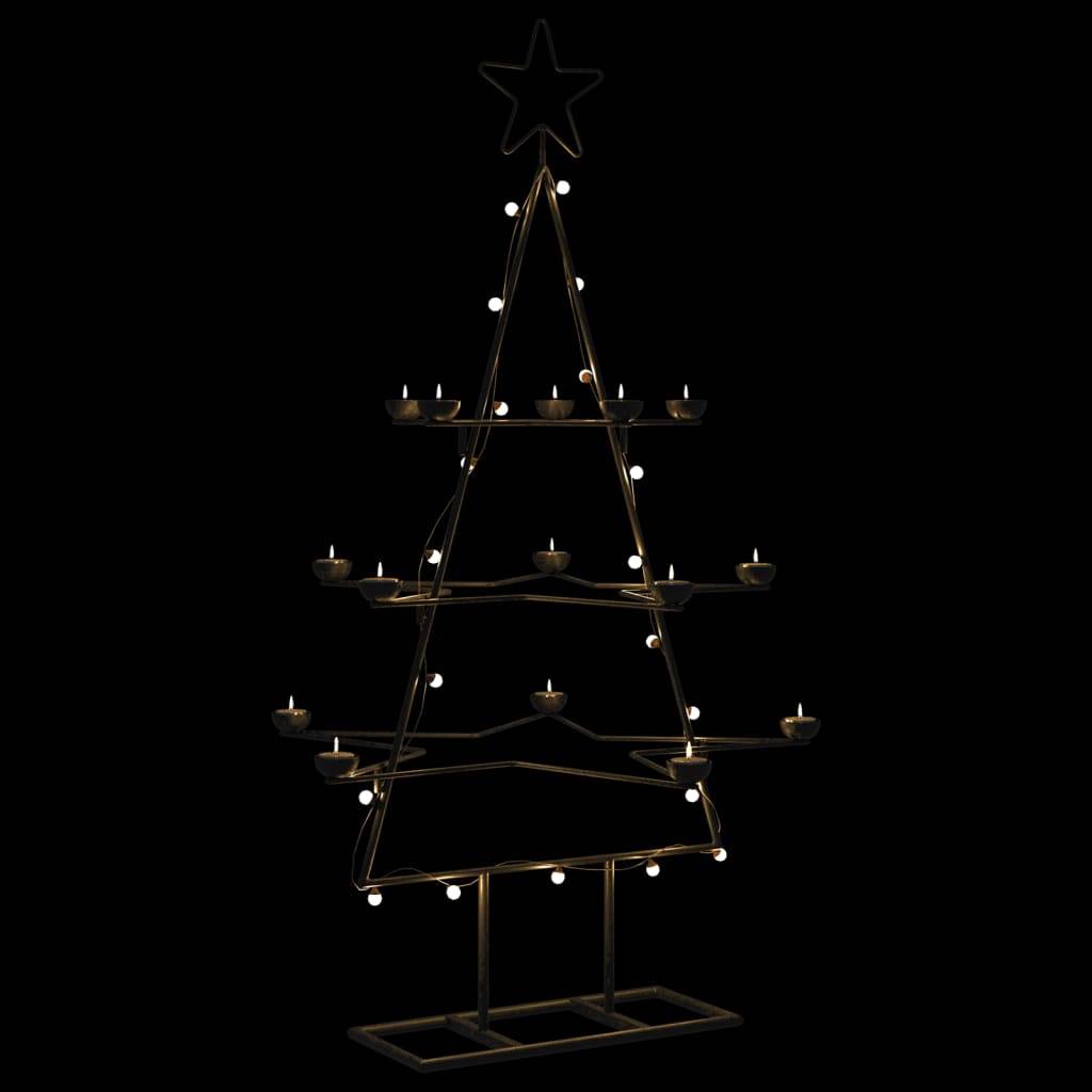 Vidaxl - Arbre de Noël en métal pour décoration noir 105 cm vidaXL 4018963 - Image 1