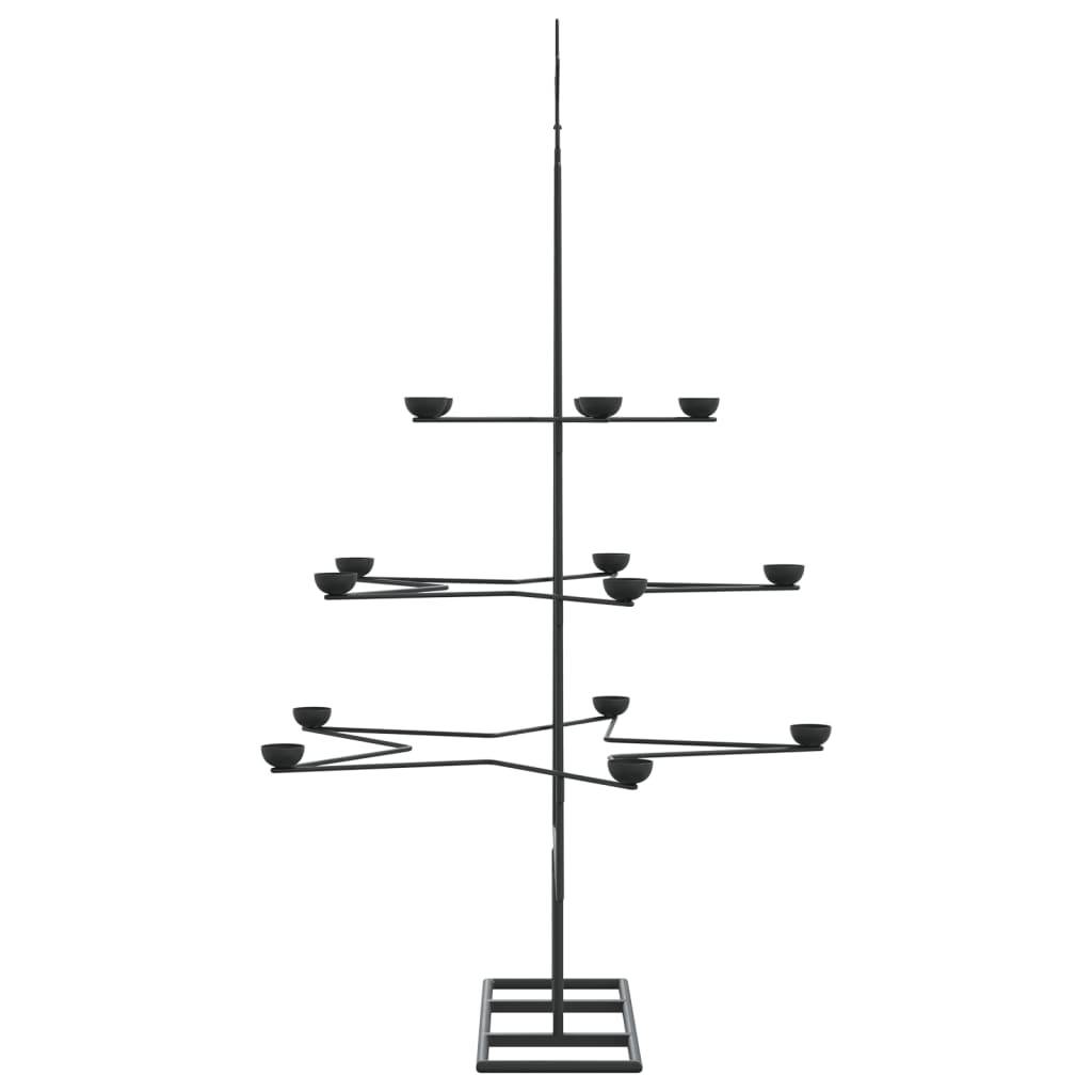 Vidaxl - Arbre de Noël en métal pour décoration noir 105 cm vidaXL 4018963 - Image 6