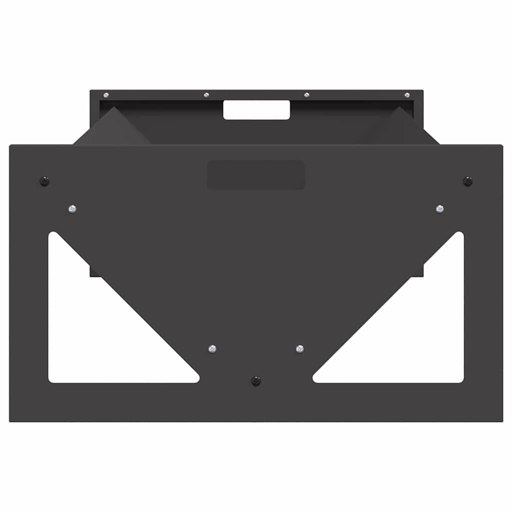 Auge Bétail Acier 10kg Mangeoire Sol Jardin Ferme Noir - ComfortXL Outdoor Living - Image 6