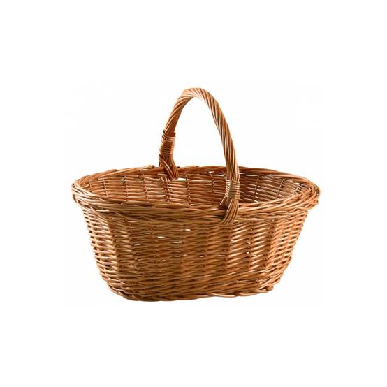 Panier rond en osier 2 teintes Panier rond en osier 2 teintes