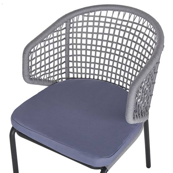 Chaise de jardin Aluminium Gris PALMI - Beliani - Image 6