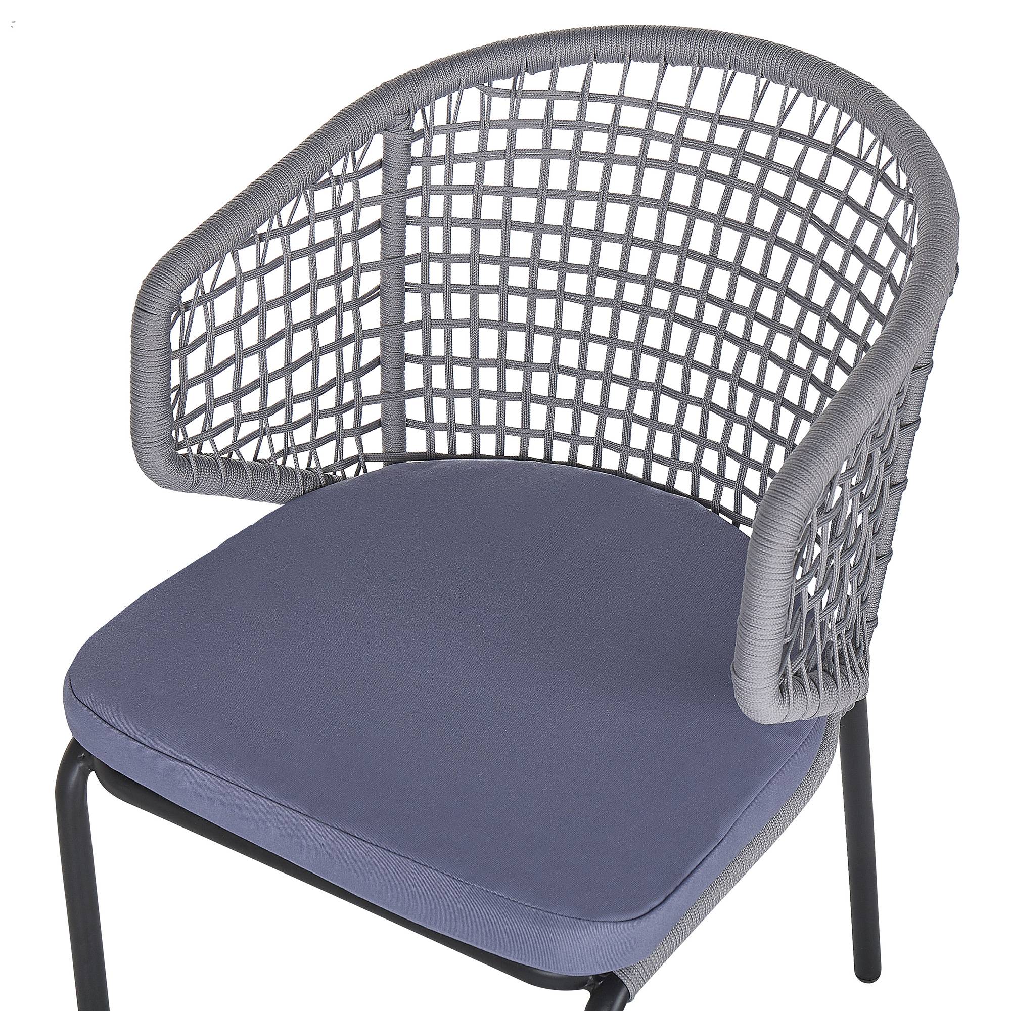 Chaise de jardin Aluminium Gris PALMI - Beliani - Image 6