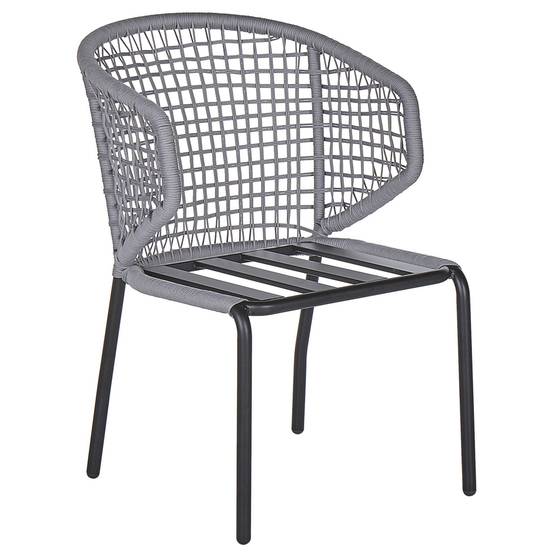 Chaise de jardin Aluminium Gris PALMI - Beliani - Image 3