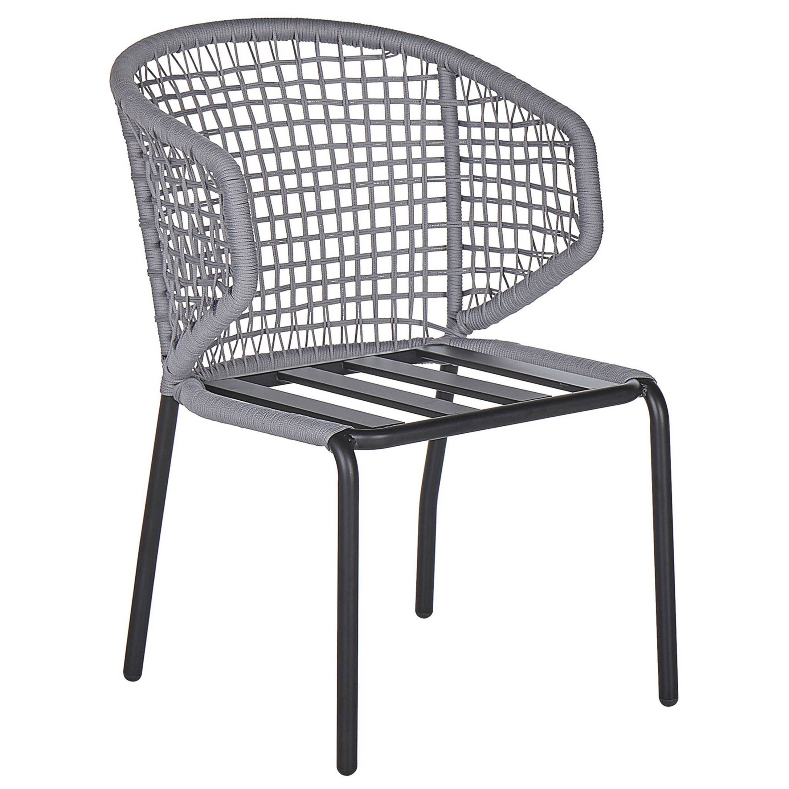 Chaise de jardin Aluminium Gris PALMI - Beliani - Image 3