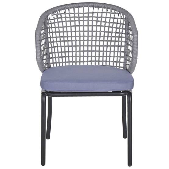 Chaise de jardin Aluminium Gris PALMI - Beliani - Image 4