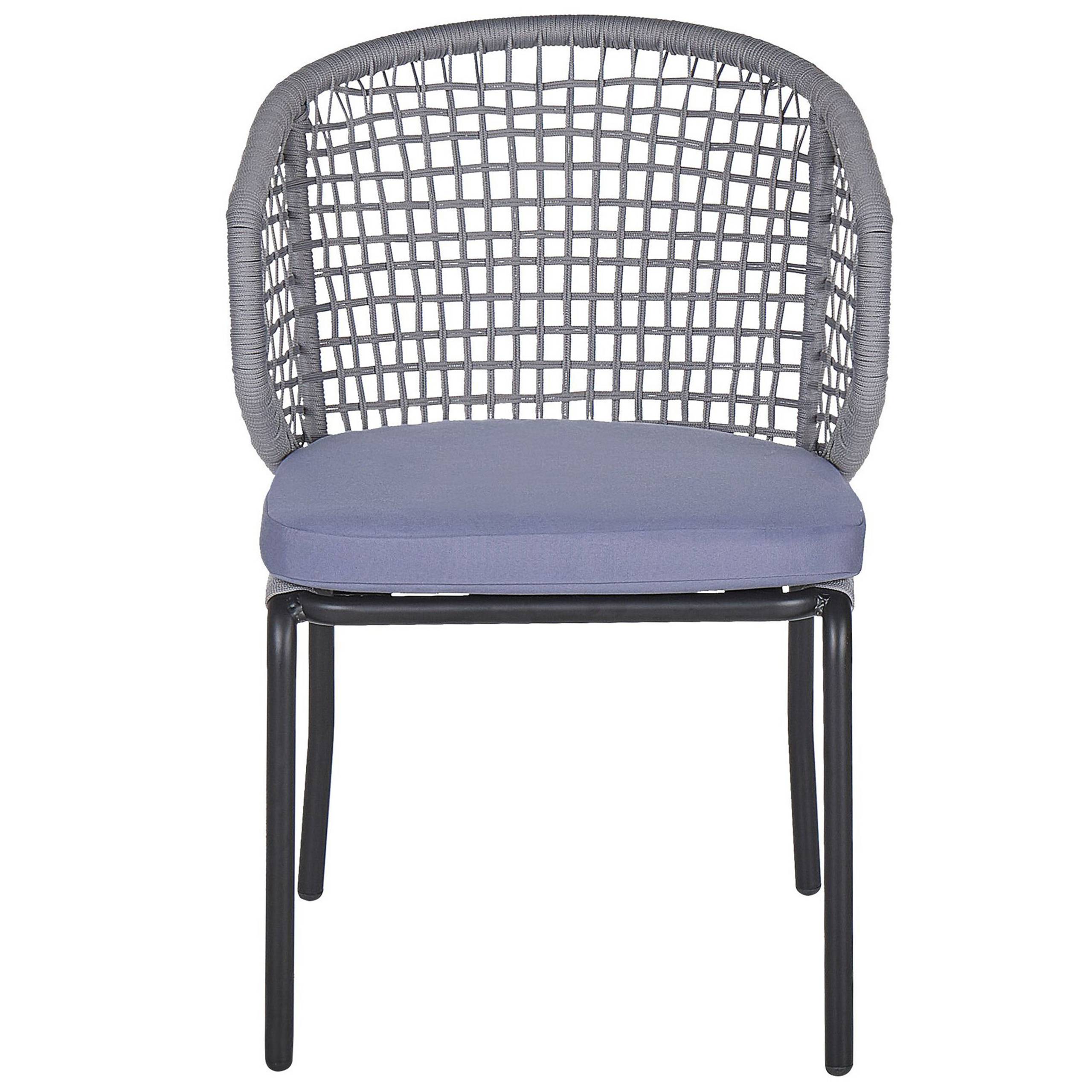 Chaise de jardin Aluminium Gris PALMI - Beliani - Image 4