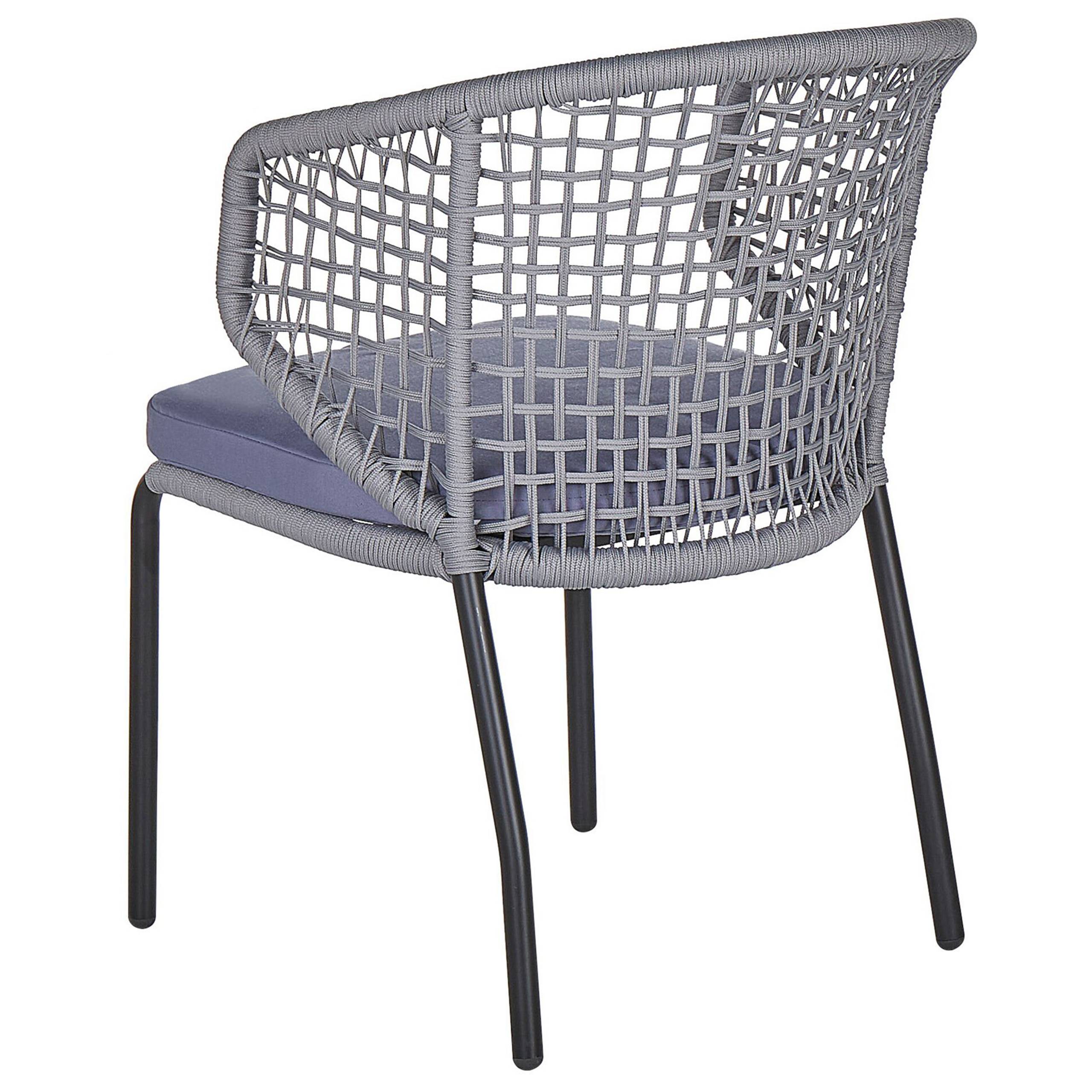 Chaise de jardin Aluminium Gris PALMI - Beliani - Image 5