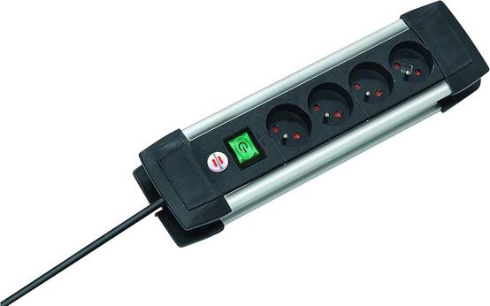 Multiprise Premium-Alu-Line 4 prises 1,8m H05VV-F 3G1,5 | 1391001064 - Brennenstuhl - Image 1