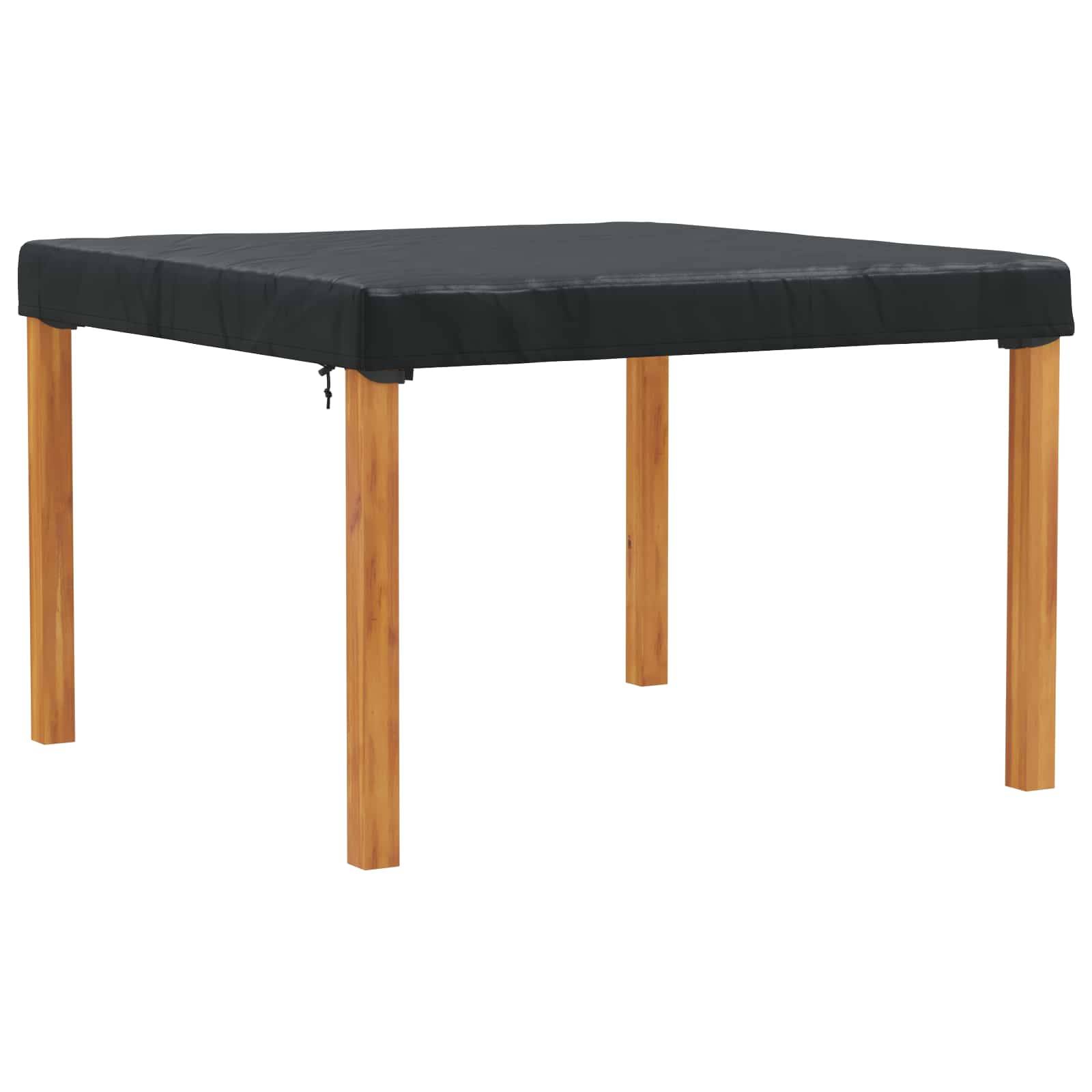 Housse de table tissu noir 122 x 122 x 15 cm, Poids:1.07kg - PANGIVO - Image 3