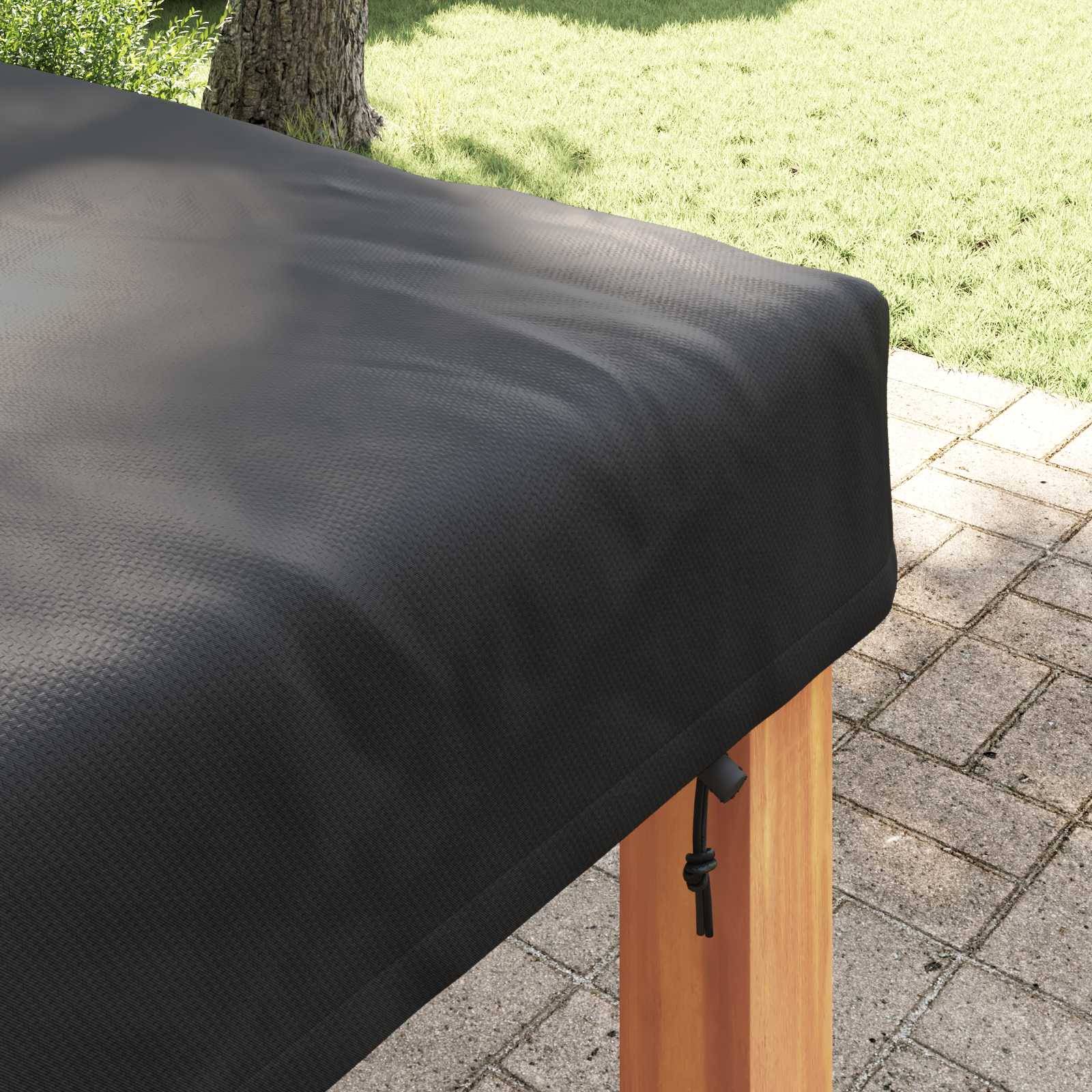 Housse de table tissu noir 122 x 122 x 15 cm, Poids:1.07kg - PANGIVO - Image 4