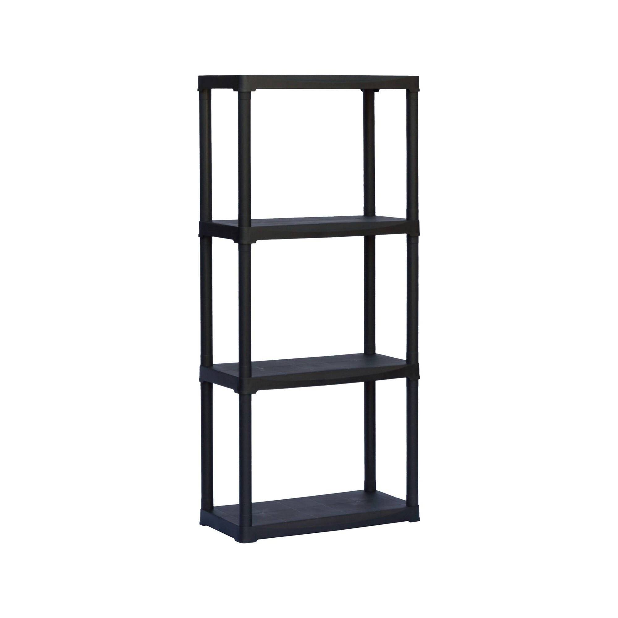 Dmora - Armoire d'extérieur Dbellucc, Étagère extérieure, Armoire de balcon polyvalente, Armoire d'extérieur, Anthracite, 60x30h133 cm - Dmora - Image 1