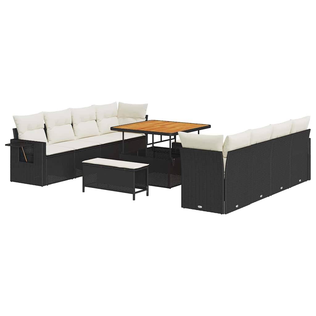 ComfortXL - Salon Bas de Jardin Résine Tressée 11 pcs Table Elevable Coffre Étanche – ComfortXL Outdoor Living - Image 2