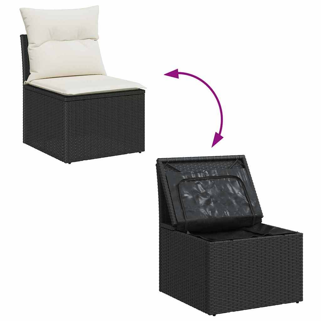 ComfortXL - Salon Bas de Jardin Résine Tressée 11 pcs Table Elevable Coffre Étanche – ComfortXL Outdoor Living - Image 6