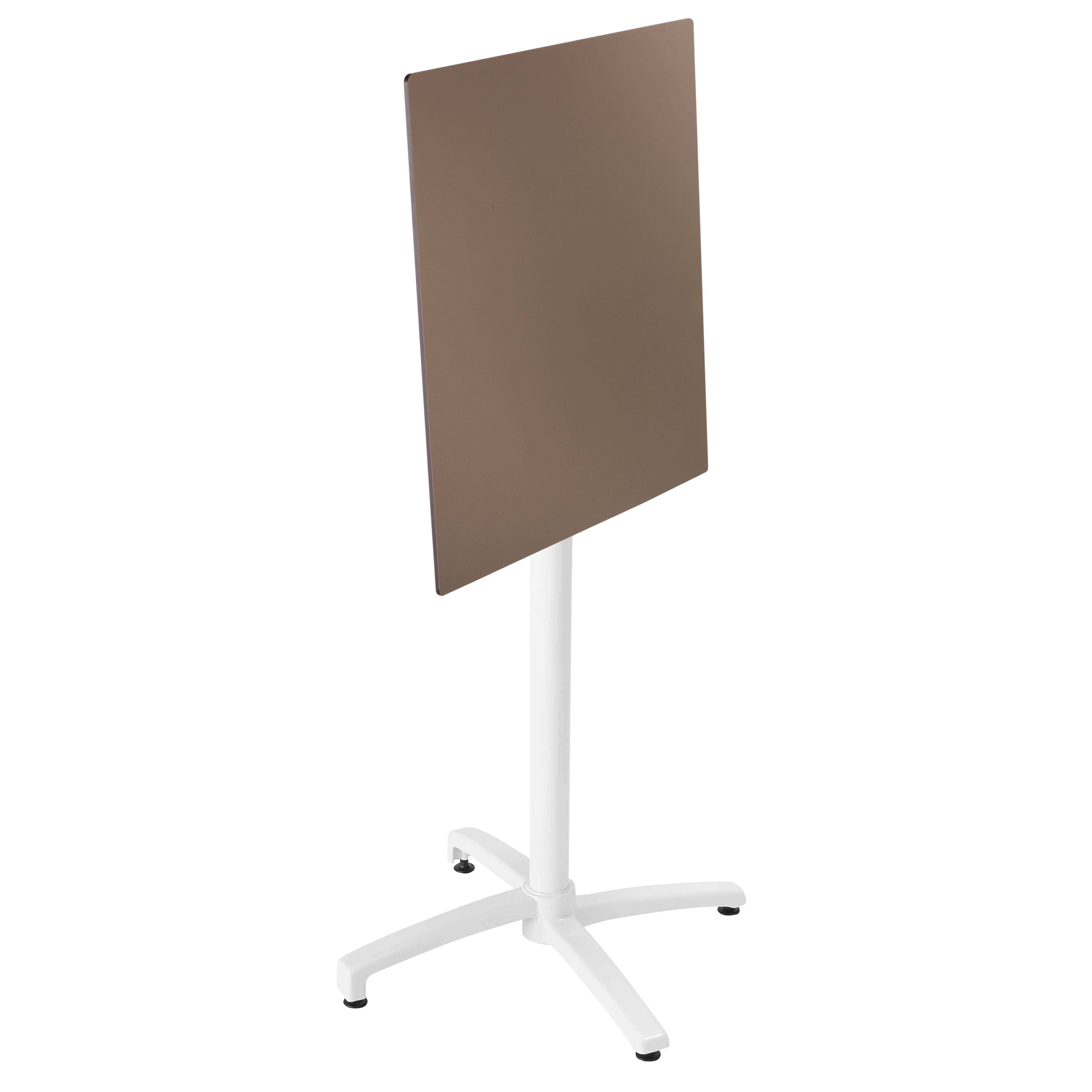 Oviala - Table haute de terrasse 60 x 60 cm inclinable stratifié taupe Opéra - Oviala - Image 2