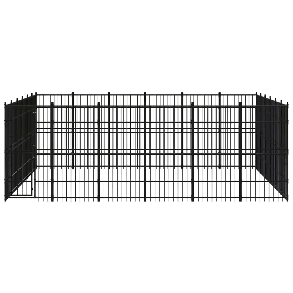 Vidaxl - Chenil D'Extérieur Pour Chiens Acier 33,18 M² - vidaXL - Image 1