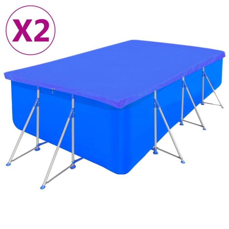 Vidaxl - Couvertures De Piscine 2 Pcs Pe Rectangulaire 90 G M² 394x207cm - Image 1