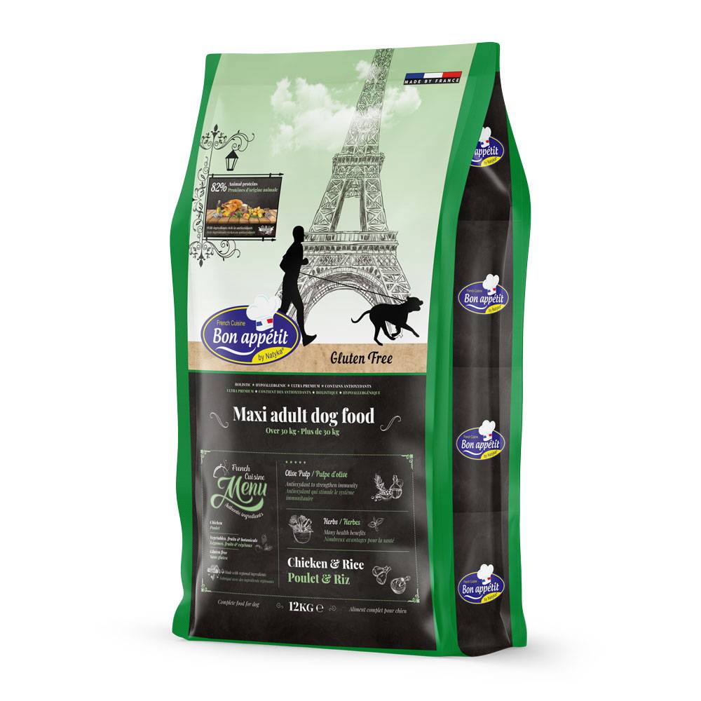 0 - Croquettes pour grand chien au poulet Bon Appétit 12kg