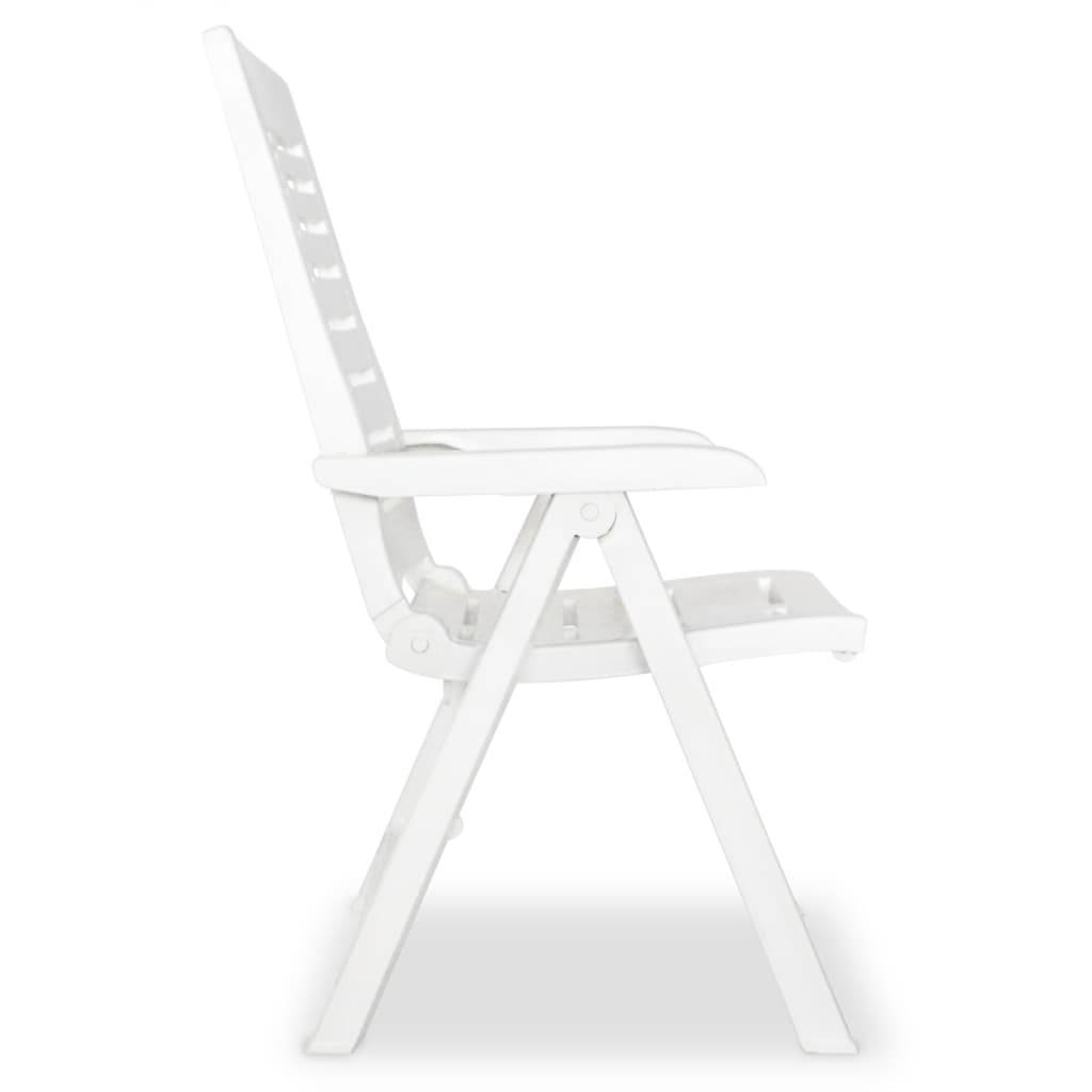 Vidaxl - Ensemble à manger d'extérieur 7 pcs Plastique Blanc vidaXL 275075 - Image 7