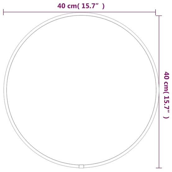 Miroir mural Doré Ø 40 cm Rond Maison Chic - Image 6
