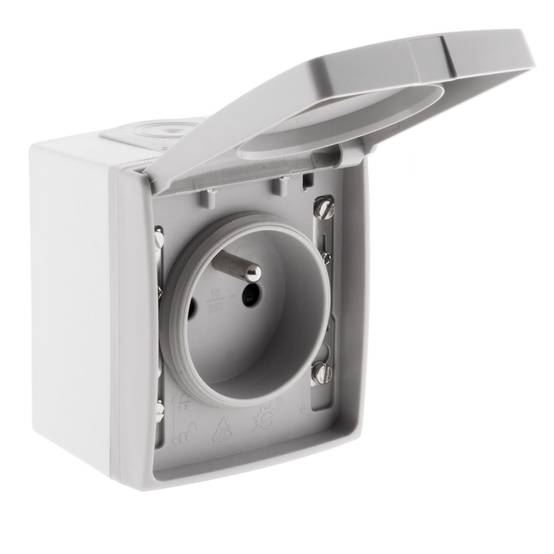 Zenitech - Prise 2 pôles + Terre 16A Orok - IP55