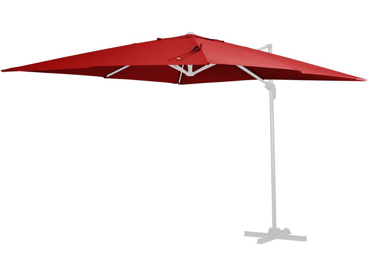 Toile Parasol Déporté "sun 3" - 3 X 3 M - Rouge -habitat Et Jardin - Image 1