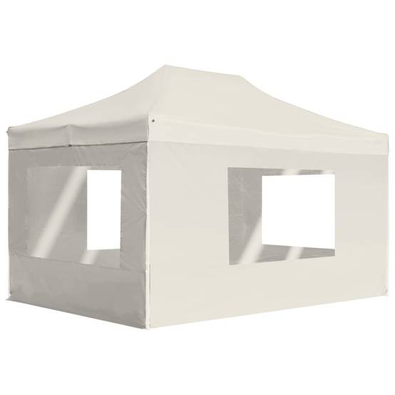 Vidaxl - Tente de réception pliable avec parois Aluminium 4,5x3 m Crème vidaXL 45496 - Image 1