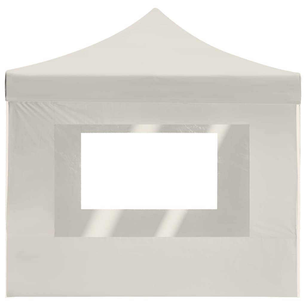 Vidaxl - Tente de réception pliable avec parois Aluminium 4,5x3 m Crème vidaXL 45496 - Image 8