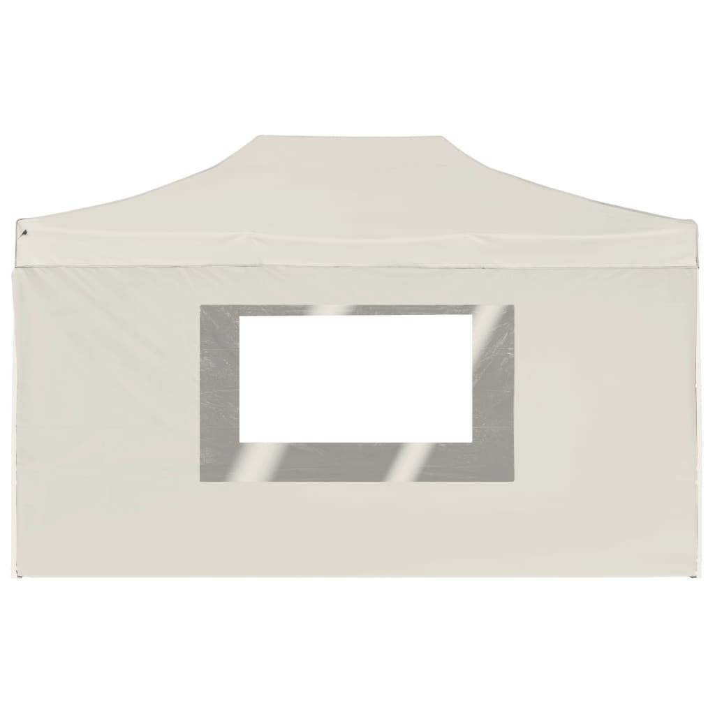 Vidaxl - Tente de réception pliable avec parois Aluminium 4,5x3 m Crème vidaXL 45496 - Image 7