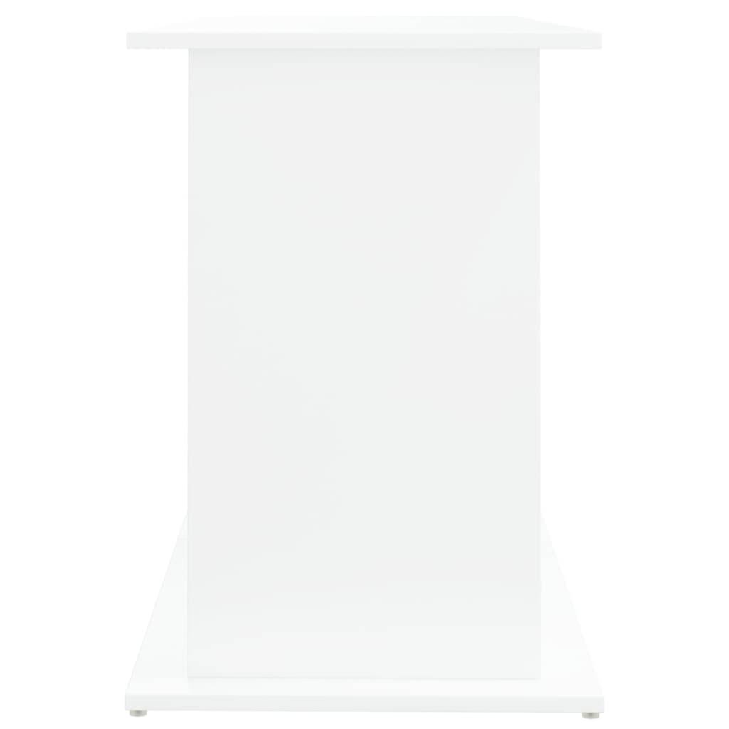 Grand Meuble Aquarium Bois d'ingénierie Rangement Ouvert 121x41x58 cm Blanc - ComfortXL Outdoor Living - Image 7