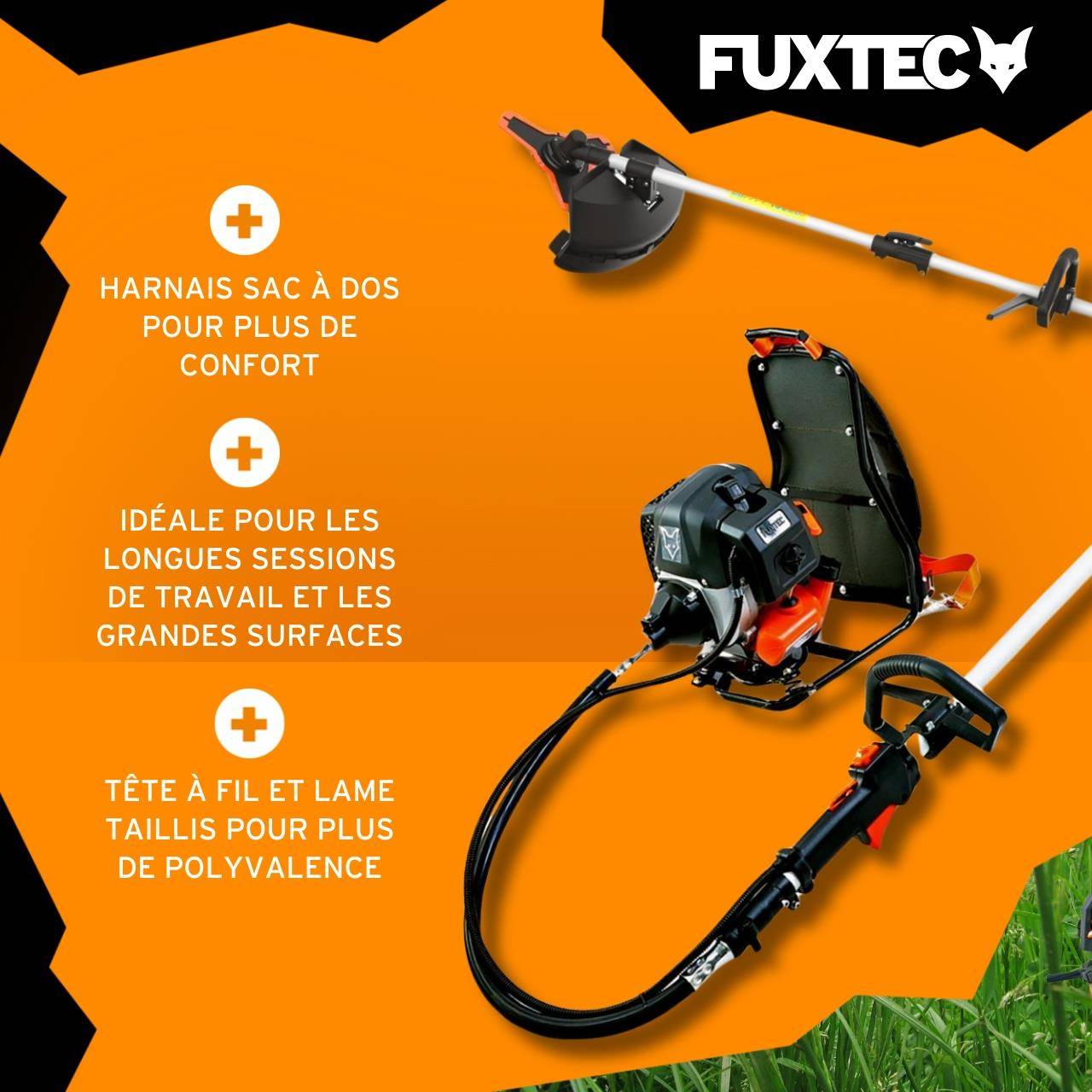 FUXTEC - Débroussailleuse thermique 3 CV 52 cm³ à dos multifonction – FX‑MS152T – Fuxtec - Image 4