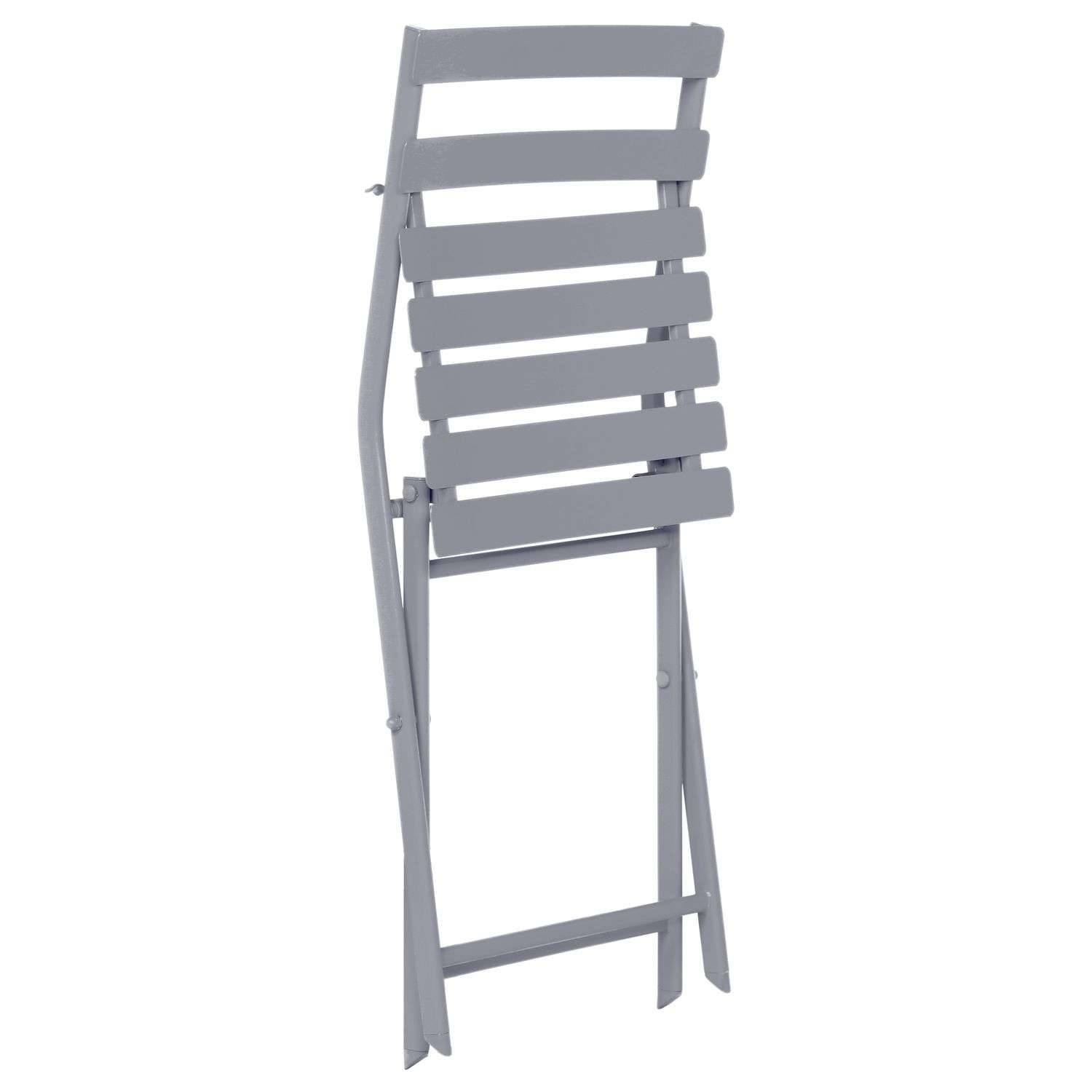 Hesperide - Lot de 2 chaises de jardin pliables en métal Greensboro - Hespéride - Image 2